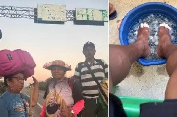 Fiéis superam 500 km de caminhada em promessa a Padre Cícero