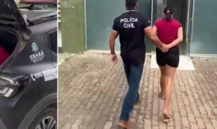 Mulher é presa no Ceará suspeita de gravar vídeo íntimo com adolescente de 13 anos para provocar ciúmes