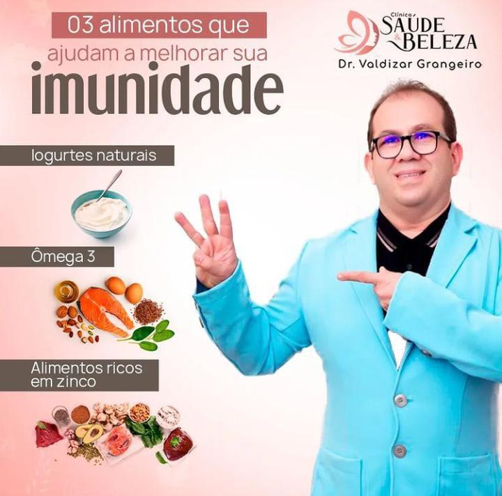 DICAS DA CLÍNICA SAÚDE & BELEZA: 3 ALIMENTOS QUE AJUDAM A MELHORAR SUA IMUNIDADE