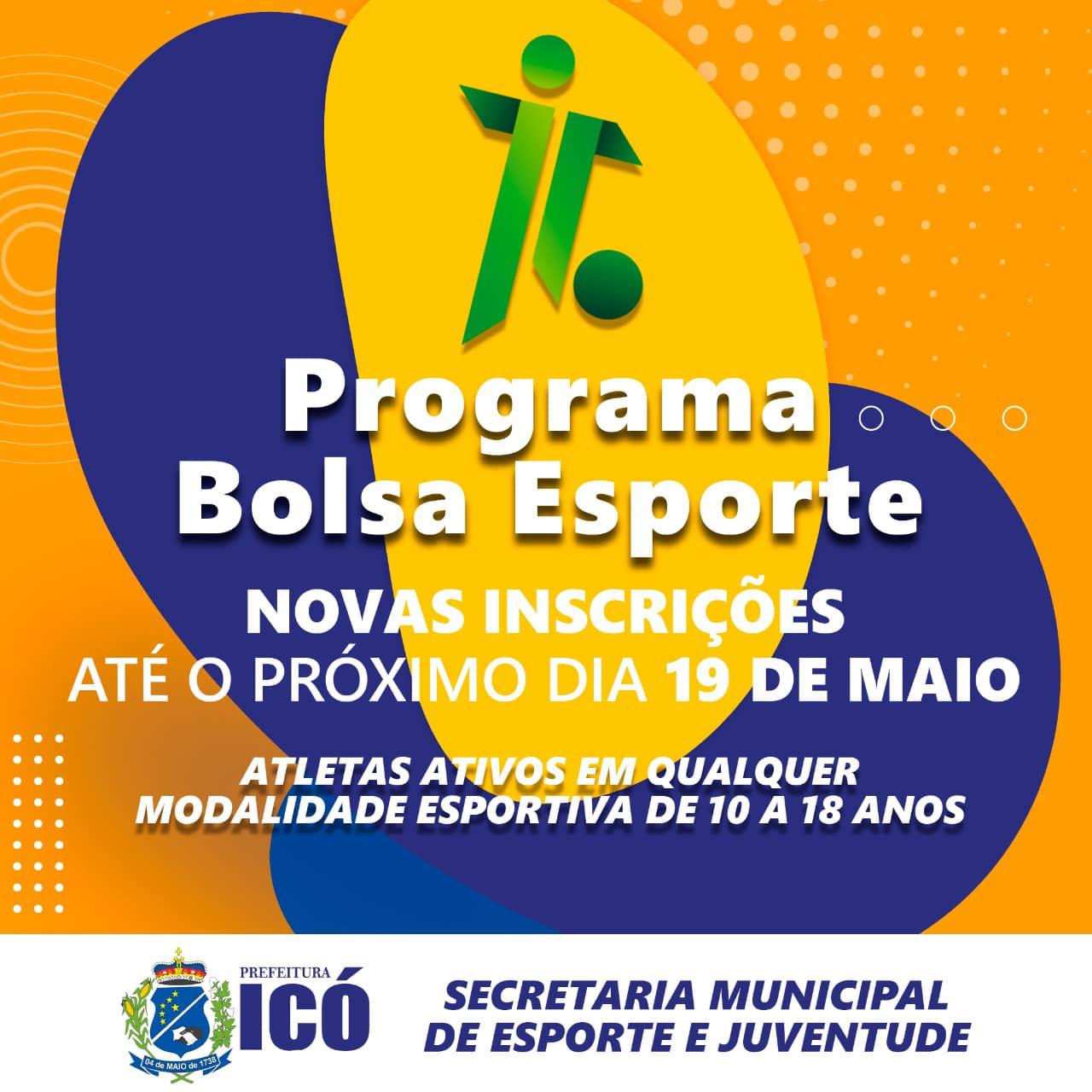 Inscrições para programa Bolsa Atleta estão abertas em Icó