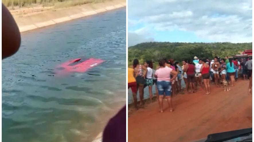 Carro cai em Cinturão das Águas e deixa duas pessoas mortas em Missão Velha