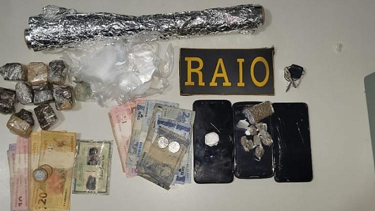 Raio apreende maconha, crack e cocaína em Icó