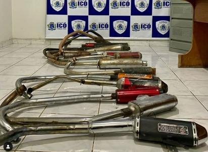 Cotran tira de circulação escapamentos adulterados de motocicletas em Icó