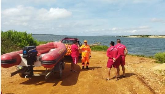 Corpo de pescador que desapareceu no açude Castanhão no Ceará é encontrado pelos bombeiros