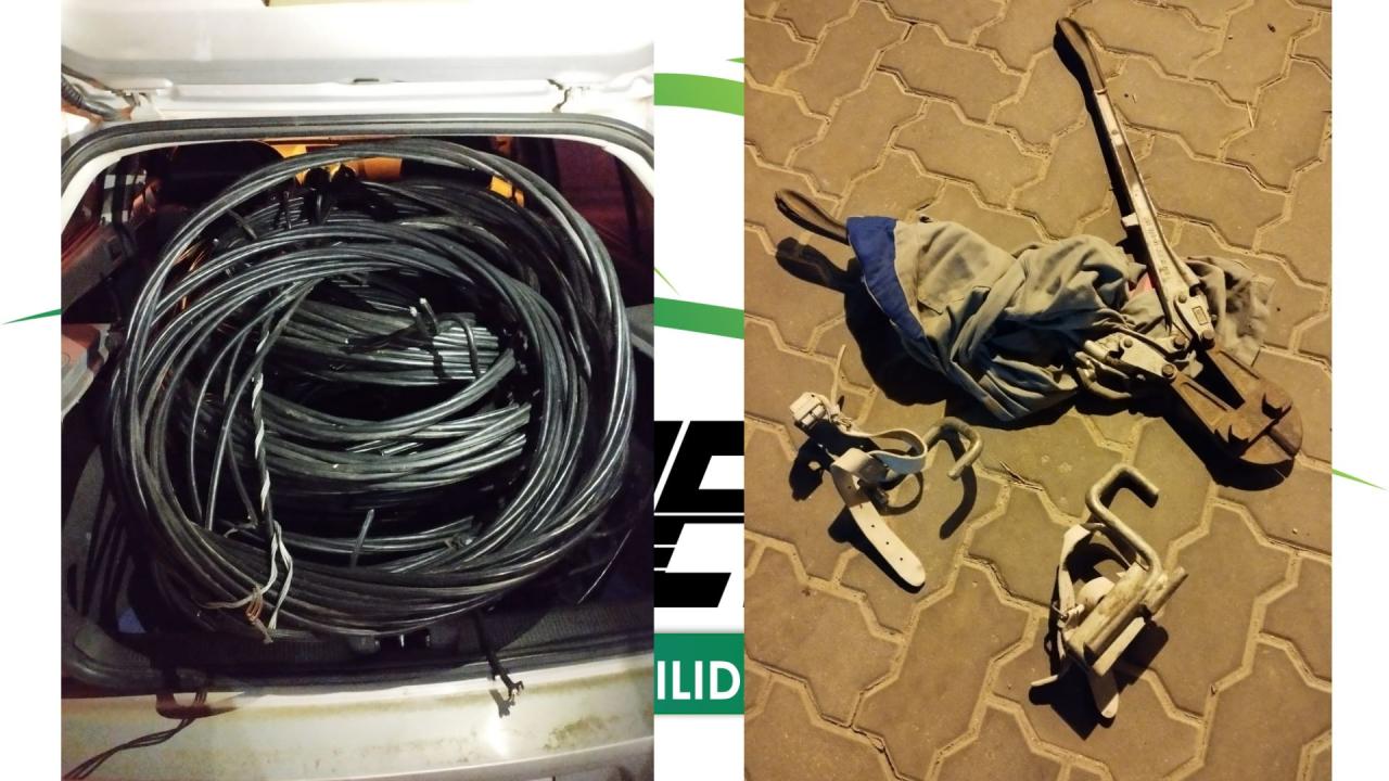 Dupla é presa por futo de fios elétricos na zona rural de Icó