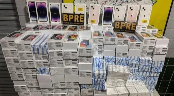 Motorista de ônibus é preso com mais de 300 celulares sem documentação em Iguatu
