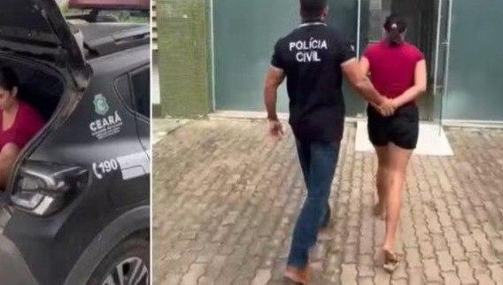 Mulher é presa no Ceará suspeita de gravar vídeo íntimo com adolescente de 13 anos para provocar ciúmes