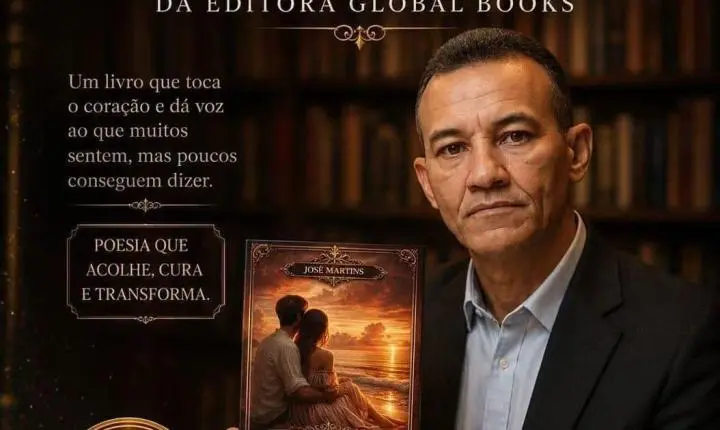 Escritor icoense José Martins lança o livro “Poemas que Falam ao Coração” no dia 15 de agosto